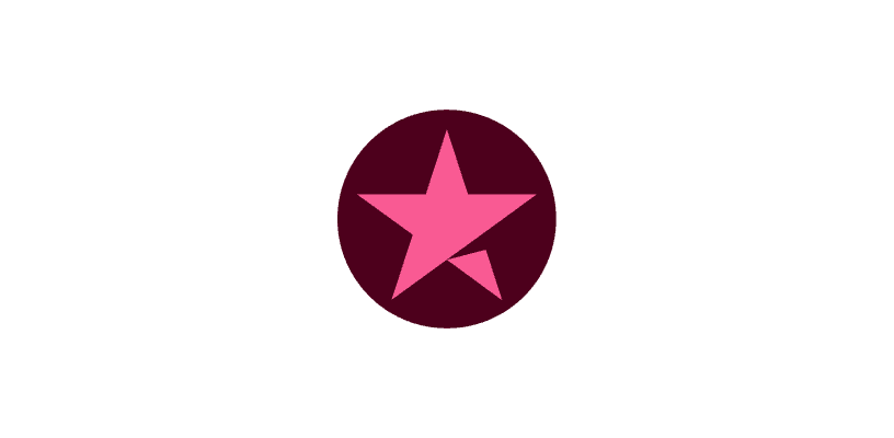 A dark Pink Circle with the Pink Trustpilot star in the centre